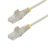 Startech N6PAT2GRS SLIM CAT6 CABLE GRAY LSZH SLIM SNAGLESS RJ45 UTP PATCH CABLE