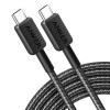 ANKER A81F7H11-1 ANKER 60W BRAIDED USB-C TO USB-C CABLE (10FT) BLACK ITERATION 1 SPECIAL