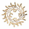 Metal Mistletoe Wreath Decor 12"D