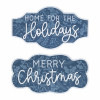 Wood Christmas Sentiment Sign (Set of 2)