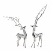 Metal Deer Statue (Set of 2)