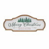 Framed Metal Merry Christmas Sign 27.5"L