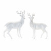 Winter Deer Statue (Set of 2)