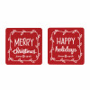 Cut Metal Holiday Sentiment Sign (Set of 2)