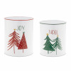 Metal Joy and Noel Planter (Set of 2)
