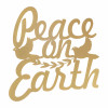 Cut Metal Peace on Earth Plaque 15.5"H