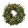 Mixed Pine Juniper and Pincone Wreath 24"D