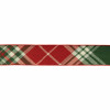 Plaid Pattern Wired Ribbon 4" x 5 Yds.