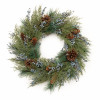 Mixed Pine Juniper and Pinecone Wreath 24