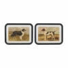 Framed Country Dog Print (Set of 2)