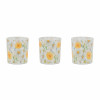 Floral Print Votive Candle Holder (Set of 3)