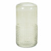 Green Textured Glass Candle Holder Vase 9.5