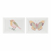 Framed Bird and Butterfly Wall Plaque (Set of 2)