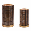 Punched Metal Candle Holder (Set of 2)