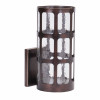 Metal Wall Sconce with Glass Insert 10.75