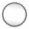 Round Beaded Metal Wall Mirror 23.5