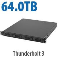OWC INC OWCTB3F1U0D064 64.0TB (4X16.0TB HDD) FLEX 1U4 4-BAY RACKMOUNT THUNDERBOLT STORAGE, DOCKING & PC