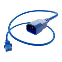 UNC Group PWCD-C13C14-15A-04F-BLU POWER CORD C13 - C14, 14AWG, 15AMP, 250V, HEAVY DUTY SJT JACKET, BLUE, 4FT, IEC