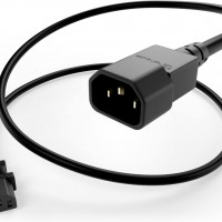 UNC Group PWCD-C13C14-15A-05F-BLK POWER CORD C13 - C14, 14AWG, 15AMP, 250V, HEAVY DUTY SJT JACKET, BLACK, 5FT, IEC