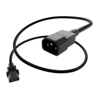 UNC Group PWCD-C13C14-15A-08F-BLK POWER CORD C13 - C14, 14AWG, 15AMP, 250V, HEAVY DUTY SJT JACKET, BLACK, 8FT, IEC