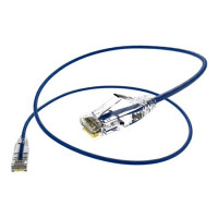 UNC Group CS6A-02F-BLU CLEARFIT SLIM 28AWG CAT6A CABLE BLUE 2FT