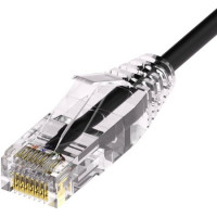 UNC Group CS6A-03F-BLK CLEARFIT SLIM 28AWG CAT6A BLACK 3FT