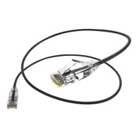 UNC Group CS6A-05F-BLK CLEARFIT SLIM 28AWG CAT6A BLACK 5FT