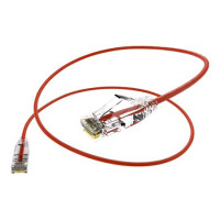 UNC Group CS6A-05F-RED CLEARFIT SLIM 28AWG CAT6A CABLE RED 5FT