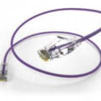 UNC Group CS6A-06I-PUR CLEARFIT SLIM 28AWG CAT6A PURPLE 6IN