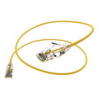 UNC Group CS6A-07F-YLW CLEARFIT SLIM 28AWG CAT6A YELLOW 7FT