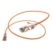 UNC Group CS6A-08F-ORG CLEARFIT SLIM 28AWG CAT6A ORANGE 8FT