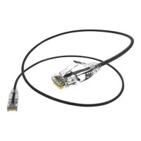 UNC Group CS6A-12F-BLK CLEARFIT SLIM 28AWG CAT6A BLACK 12FT
