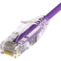 UNC Group CS6A-15F-PUR CLEARFIT SLIM 28AWG CAT6A PURPLE 15FT