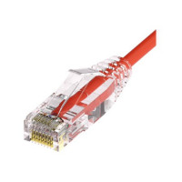 UNC Group CS6A-20F-RED CLEARFIT SLIM 28AWG CAT6A CABLE RED 20FT