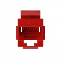 UNC Group C6-CPLR-RED CAT6 RJ45 KEYSTONE IN-LINE COUPLER, RED