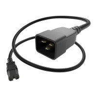 UNC Group PWCD-C15C20-15A-10F-BLK POWER CORD C15 - C20, 14AWG, 15AMP, 250V, SJT JACKET, BLACK, 10FT, C15 - C20, IE