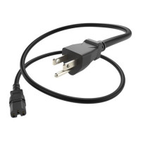 UNC Group PWCD-515PC15-15A-03F-BLK POWER CORD 5-15P TO C15 15AMP BLACK 3FT