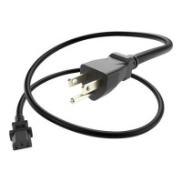 UNC Group PWCD-515PC13-13A-10F-BLK POWER CORD 5-15P TO C13 13AMP BLACK 10FT