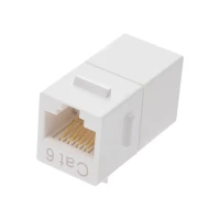 UNC Group C6-CPLR-ORG CAT6 RJ45 KEYSTONE IN-LINE COUPLER, ORG