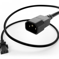 UNC Group PWRC13C1406FBLK-P P-LOCK POWER CABLE C13-C14 BLACK 6FT