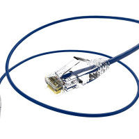 UNC Group CS6-12F-BLU 12FT CAT6 CLEARFIT SLIM PATCH CABLE BLUE
