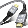 VegGieg 8K HDMI Cable 48Gbps 6.6FT/2M, Braided Cord-4K@120Hz 8K@60Hz, DTS:X, HDCP 2.2 & 2.3, HDR 10 Compatible with TV/PS5/HDTV/Blu-ray