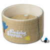 Touchcat Claw-Ver Nest Rounded Scratching Cat Bed with Teaser Toy - Khaki - One Size