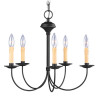 Livex Heritage Chandelier- Black