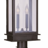 Livex 2 Light Outdoor Post Head in Bronze