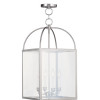 Livex 4 Light Pendant in Brushed Nickel