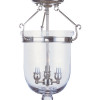 Livex 3 Light Ceiling Mount in Polished Nickel