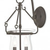Livex 9.5 x 25.5 in. 3 Light Polished Nickel Vanity Wall Light