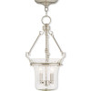 Livex Cortland 2 Light Pendant In Polished Nickel
