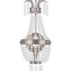 Livex Valentina 1 Light Wall Sconce In Brushed Nickel